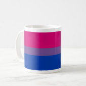 Biseksuele Pride-vlag Koffiemok (Voorkant links)