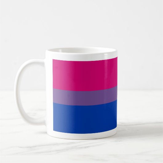 Biseksuele Pride-vlag Koffiemok (Links)