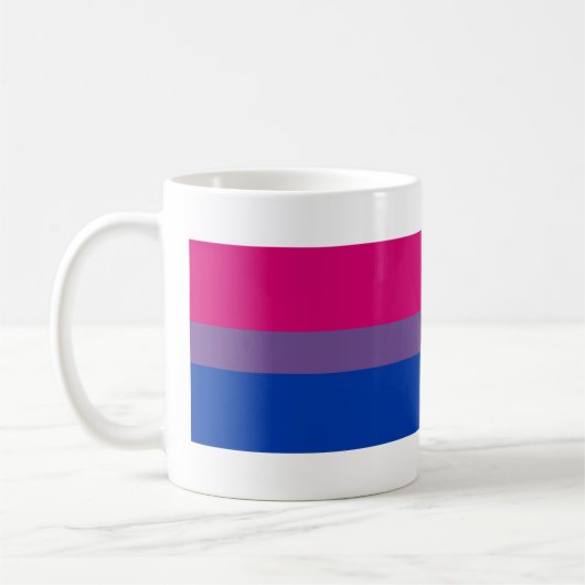 Biseksuele Pride-vlag Koffiemok (Links)