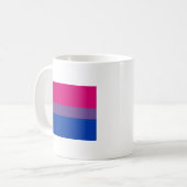 Biseksuele Pride Vlag Koffiemok (Voorkant links)