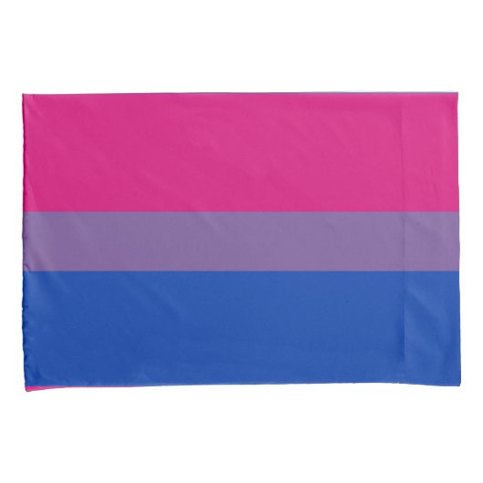 Biseksuele Pride Vlag Kussensloop (Voorkant-Rechts)
