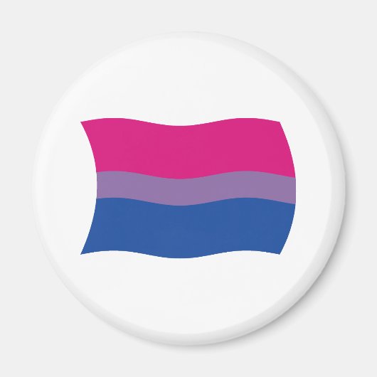 Biseksuele Pride Vlag Magneet (Voorkant)