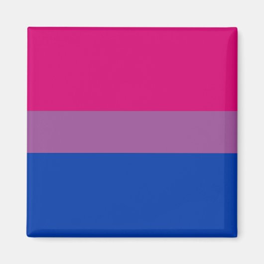 Biseksuele Pride-vlag Magneet (Voorkant)