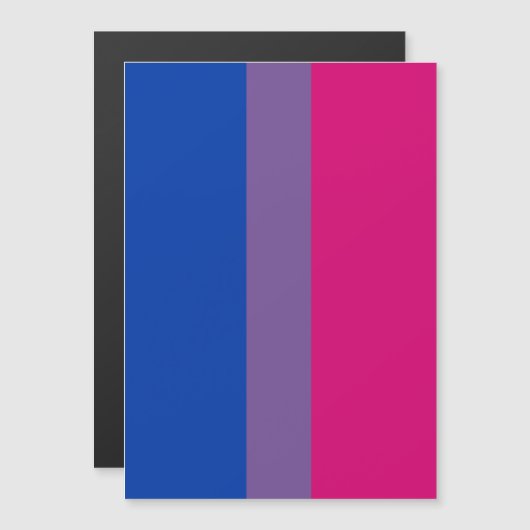 Biseksuele Pride Vlag Magnetische Uitnodiging (Voorkant / Achterkant)