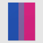 Biseksuele Pride Vlag Magnetische Uitnodiging (Voorkant)