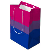 Biseksuele Pride Vlag Medium Cadeauzakje (Achterkant Gekanteld)