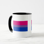 Biseksuele Pride Vlag Mok (Voorkant links)