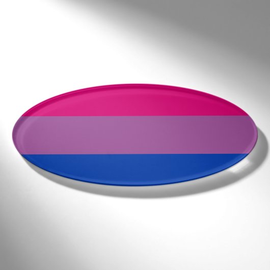 Biseksuele Pride-vlag Naambadge (Voorkant)