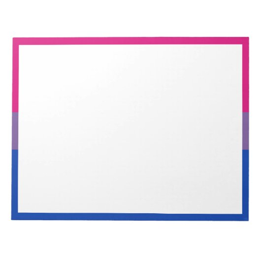 Biseksuele Pride Vlag Notitieblok (Voorkant)