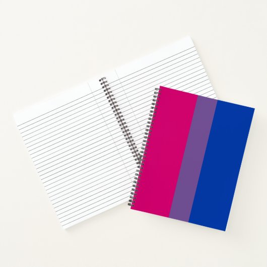 Biseksuele Pride-vlag Notitieboek (Binnen)