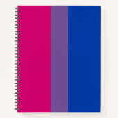 Biseksuele Pride-vlag Notitieboek (Voorkant)