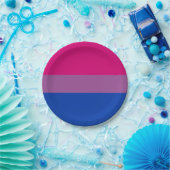 Biseksuele Pride-vlag Papieren Bordje (Feest)