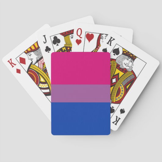 Biseksuele Pride-vlag Pokerkaarten (Achterkant)
