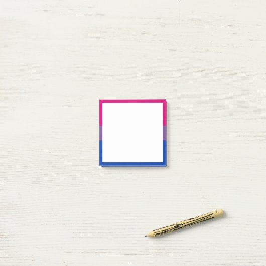 Biseksuele Pride Vlag Post-it® Notes (Op bureau)