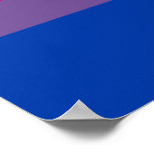 Biseksuele Pride-vlag Poster (Hoek)