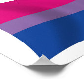 Biseksuele Pride Vlag Poster Print (Hoek)