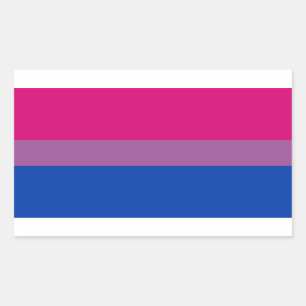 Biseksuele Pride-vlag Rechthoekige Sticker