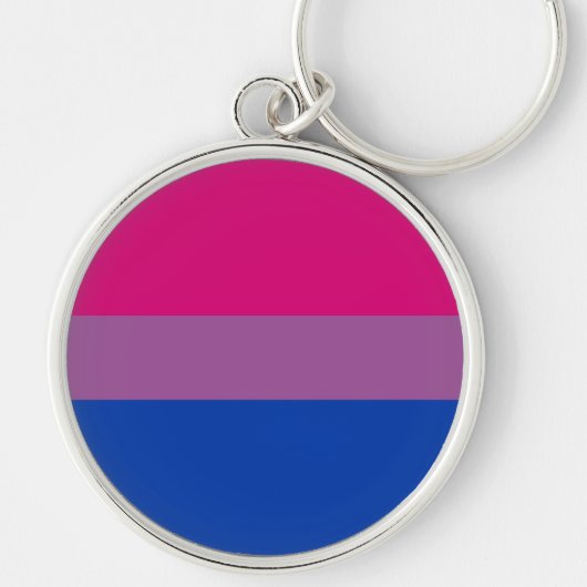 Biseksuele Pride-vlag Sleutelhanger (Voorkant)