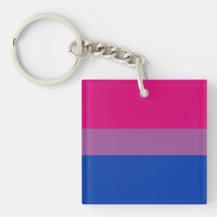 Biseksuele Pride-vlag Sleutelhanger