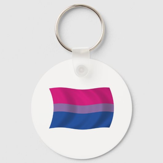 Biseksuele Pride Vlag Sleutelhanger (Voorkant)