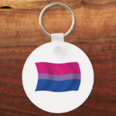 Biseksuele Pride Vlag Sleutelhanger (Voorkant)