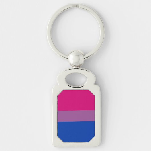 Biseksuele Pride-vlag Sleutelhanger (Voorkant)
