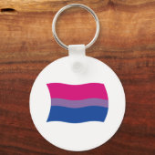Biseksuele Pride Vlag Sleutelhanger (Voorkant)