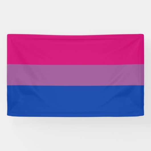 Biseksuele Pride-vlag Spandoek (Horizontaal)