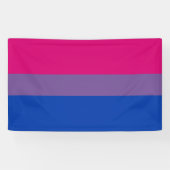 Biseksuele Pride-vlag Spandoek (Horizontaal)