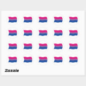 Biseksuele Pride Vlag Sticker (Vel)