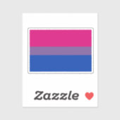 Biseksuele Pride-vlag Sticker (Vel)