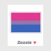 Biseksuele Pride-vlag Sticker (Vel)
