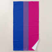 Biseksuele Pride Vlag Strandlaken (Voorkant)