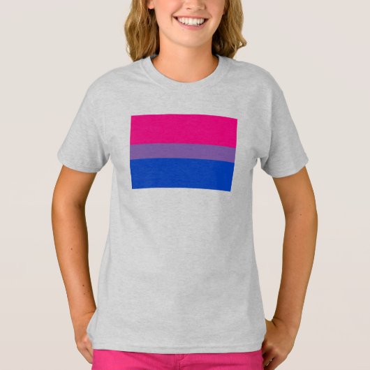 Biseksuele Pride-vlag T-shirt (Voorkant)