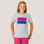 Biseksuele Pride-vlag T-shirt (Voorkant volledig)