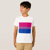 Biseksuele Pride-vlag T-shirt (Voorkant volledig)