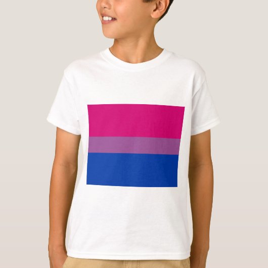 Biseksuele Pride-vlag T-shirt (Voorkant)