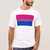 Biseksuele Pride-vlag T-shirt (Voorkant)