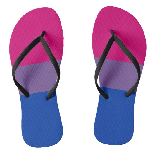 Biseksuele Pride-vlag Teenslippers (Voetbed)