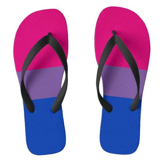 Biseksuele Pride Vlag Teenslippers (Voetbed)