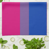 Biseksuele Pride-vlag Theedoek (Gevouwen)