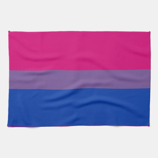 Biseksuele Pride-vlag Theedoek (Horizontaal)