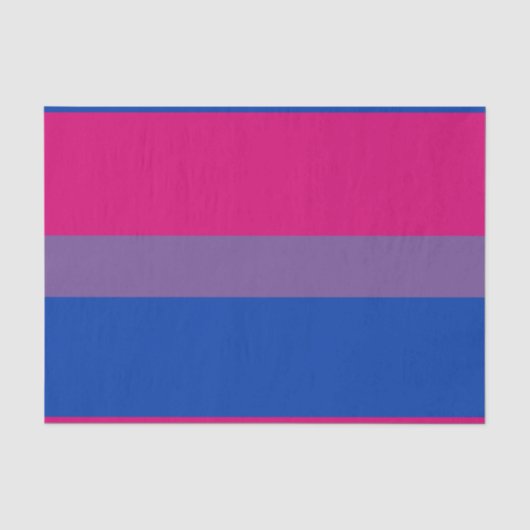 Biseksuele Pride Vlag Tissuepapier (Voorkant)