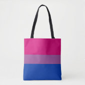 Biseksuele Pride-vlag Tote Bag (Voorkant)
