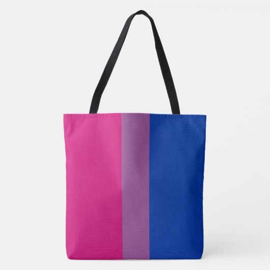 Biseksuele Pride Vlag Tote Bag (Voorkant)