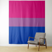 Biseksuele Pride Vlag Verticaal Wandkleed (In situ)