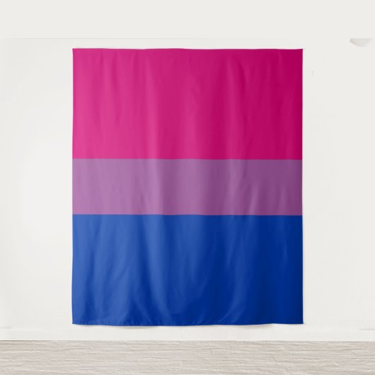 Biseksuele Pride Vlag Verticaal Wandkleed (Voorkant)