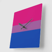 Biseksuele Pride-vlag Vierkante Klok (Hoek)