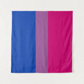Biseksuele Pride-vlag Wandkleed (Voorkant (horizontaal))