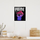 Biseksuele Pride Vuist Poster (Keuken)